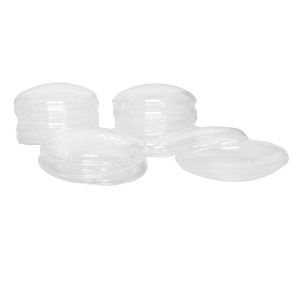 Fillable Plastic Clear Oval Ornament, 2-3/4-inch, 12-count 