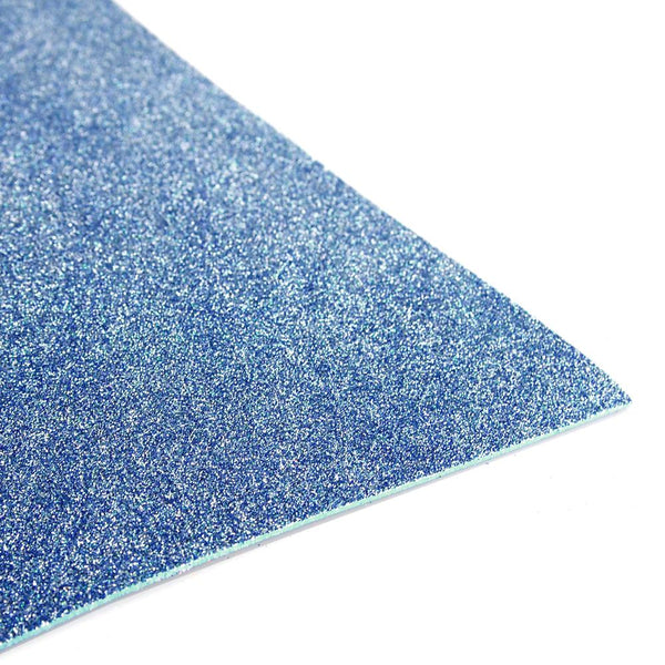 Glitter EVA Foam Sheet, 13-inch x 18-inch, 10-Piece, Blue