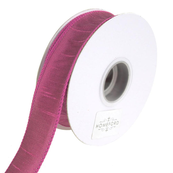 Dupioni Supreme Wired Edge Ribbon, 1-1/2-Inch, 10 Yards, Pink – Firefly  Imports
