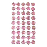 Rose Shaped Rhinestone Stickers, 9/16-Inch, 45-Count