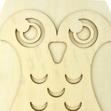Wooden 3D DIY Craft Owl Plaque, 9-1/4-Inch