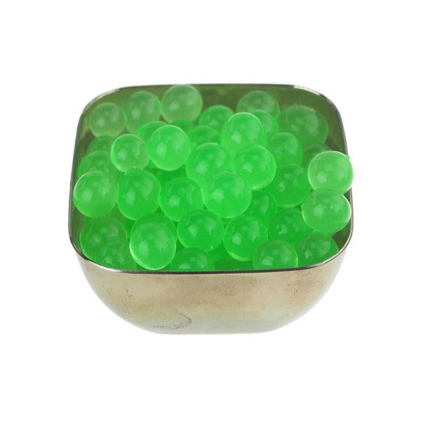 Water Beads Jelly Balls Vase Filler, Small, 10-Gram, Apple Green
