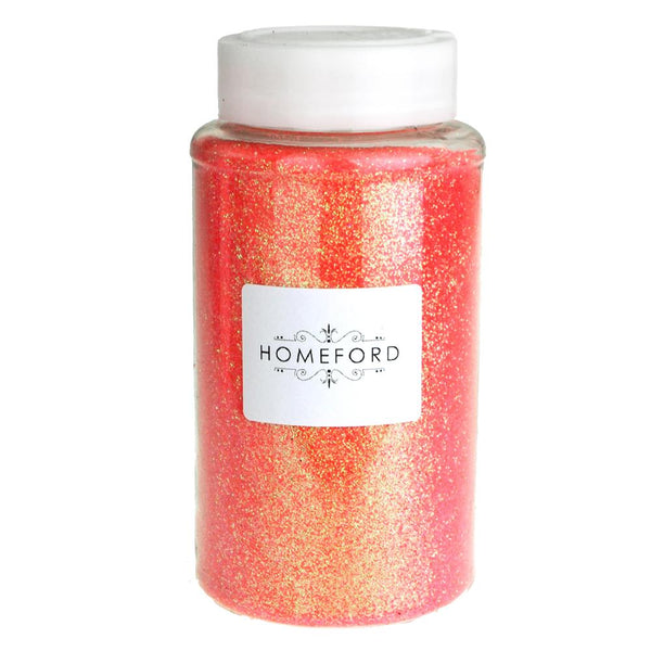 Fine Glitter Bottle, 1-Pound BULK, Coral