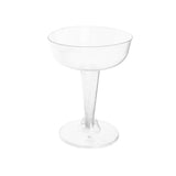 Pleated Plastic Disposable Champagne Glasses, 4-1/4-Inch, 12-Count