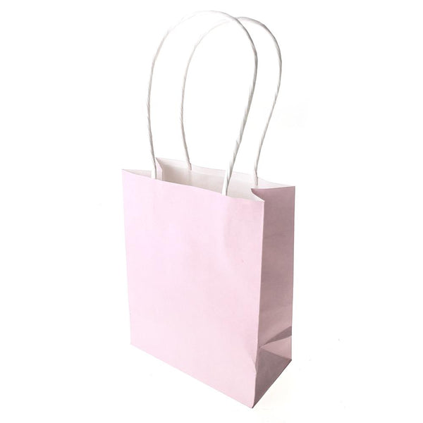 Small Party Favor Paper Treat Bags, 5-Inch, 12-Count, Pink