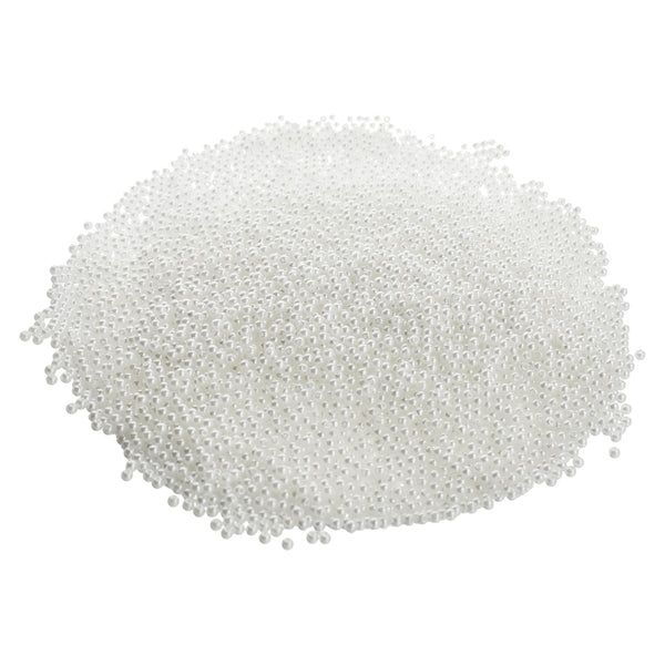 Loose Craft Pearl Beds, 1/8-Inch, 8-Ounce - White
