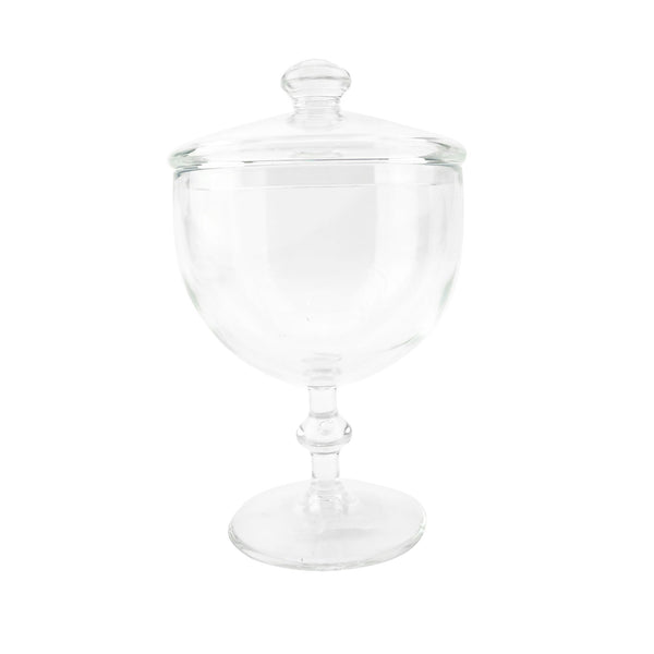 Clear Acrylic Goblet Apothecary Candy Jar, 9-Inch