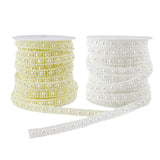 Flat Square Pearl Trimming, 3/8-Inch, 12-Yard