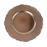 Plastic Round Charger Plate Wavy Edge, 13-Inch, 1-Count