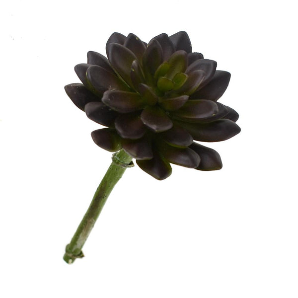 Artificial Wax Agave Succulent Pick, Brown, 6-1/2-Inch