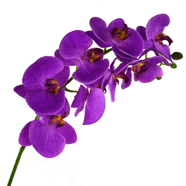 Deluxe Artificial Orchid Stem, 31-Inch, Purple