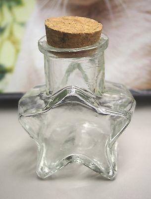 Mini Corked Jars Favor Bottle Keepsake Souvenir, Star