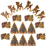 Christmas Seasonal Icons Die Cut Embellishments, 3-Inch, 3-Piece, 18-Count