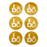 I Do Wedding Sticker Labels, 2-Inch, 24-Count