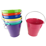 Tin Pail Bucket with Handle Party Favor, 9-Inch, 1-Count