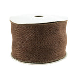 Faux Burlap Wired Edge Ribbon, 2-1/2-inch, 10-yard