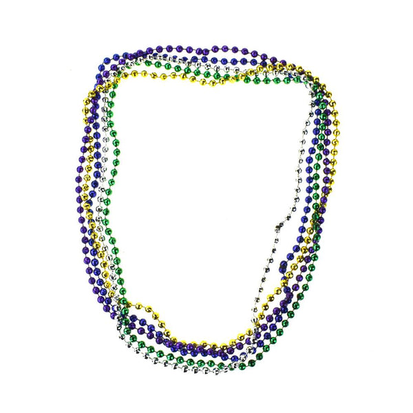 Plastic Bead Faceted Necklace, Assorted Colors, 15-1/2-Inch, 5-Piece