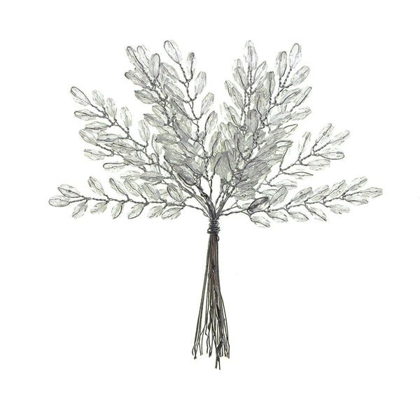 Acrylic Wheat Spray, Clear, 5-Inch, 12-Count