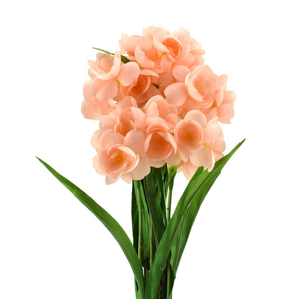 Artificial Daffodil Flowers Spray, Blush, 21-1/2-Inch