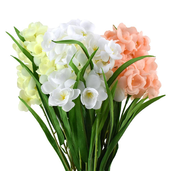 Artificial Daffodil Flowers Spray, 21-1/2-Inch