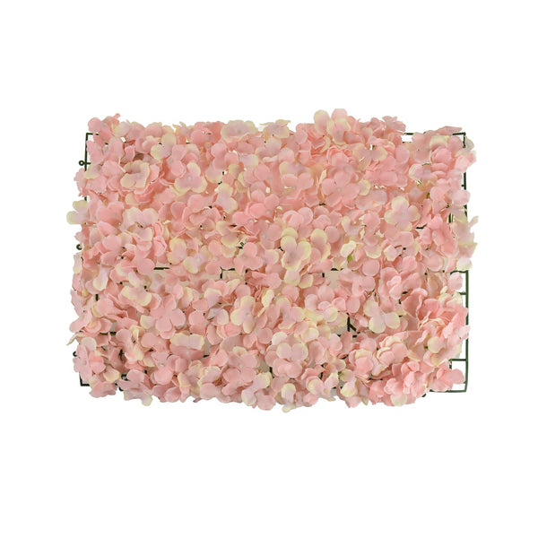 Artificial Hydrangea Flower Mat, 24-Inch, Blush