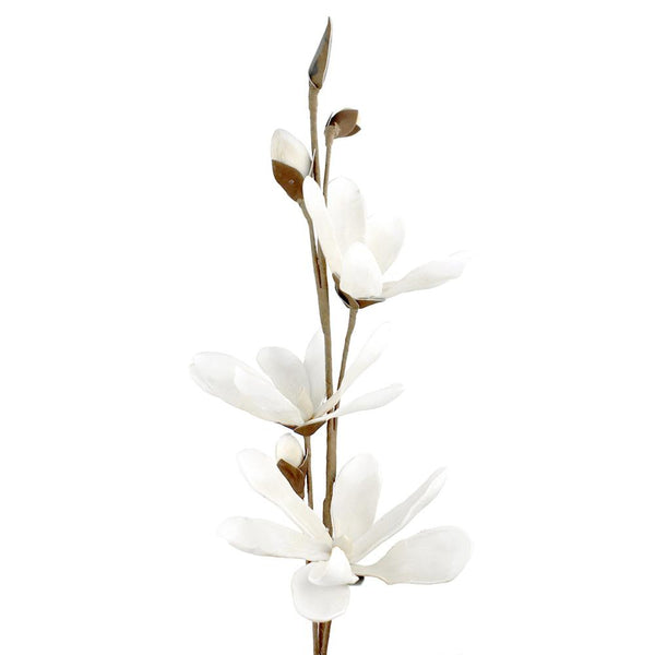 Blooming Foam Magnolia Spray Branch, 38-Inch, Cream