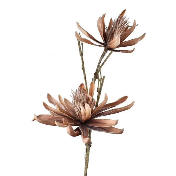 Blooming Floral Foam Yucca Spray Branch, 36-Inch, Mocha