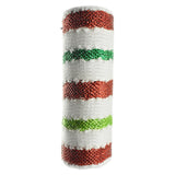 Snowball Stripes Fabric Mesh, 10-Inch, 10-Yard