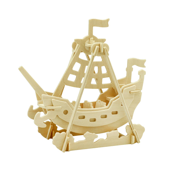 Swing Boat 3D Wooden Puzzle, 6-3/4-Inch