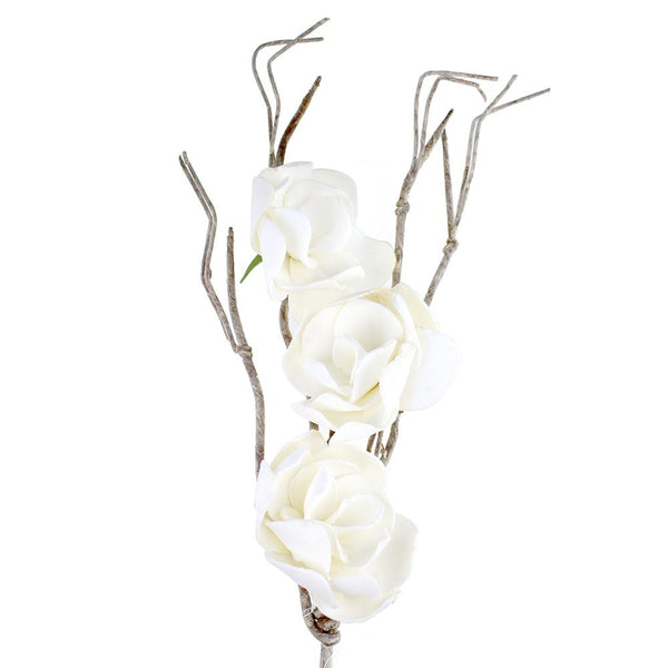 Floral Foam Magnolia Branch, 38-Inch, White