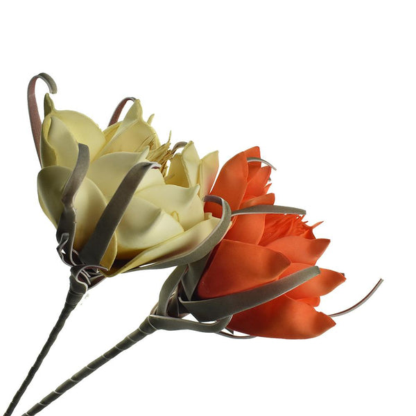 Artificial Pandula Foam Flower Spray, 26-Inch