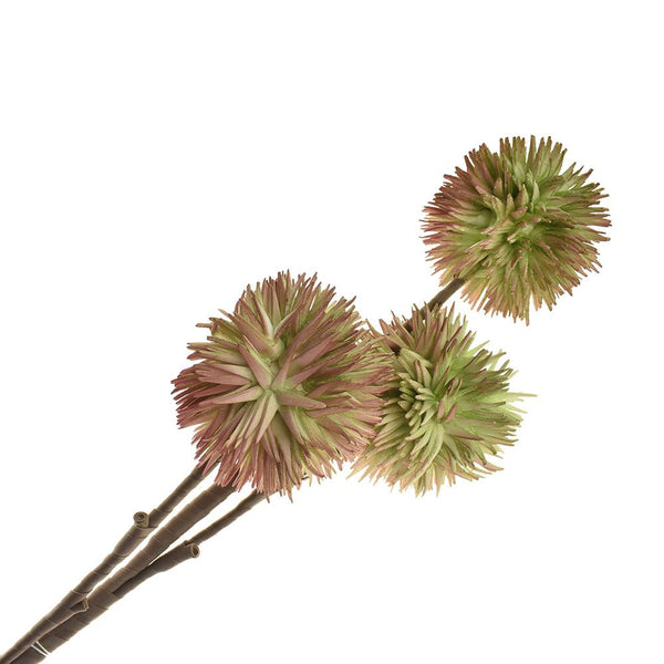 Artificial Allium Blossoms, 35-1/2-Inch, Mauve/Green