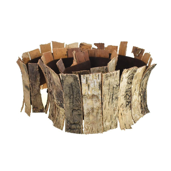 Rustic Bark Sheet Fence, 47-Inch