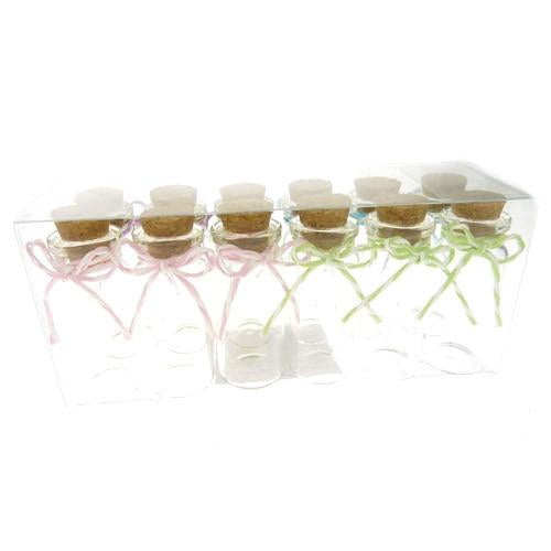 Mini Corked Jars Favor Bottle, 2-inch, 12-Piece