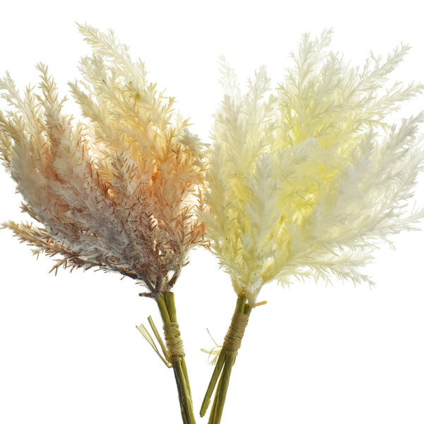 Artificial Pampas Grass Bundle, 14-Inch