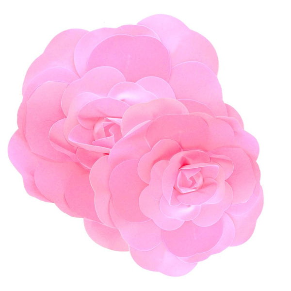 Rose Foam Wall Flowers, Pink, Assorted Sizes, 2 Piece