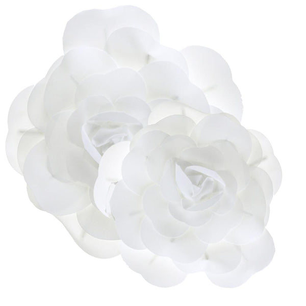 Rose Foam Wall Flowers, White, Assorted Sizes, 2 Piece