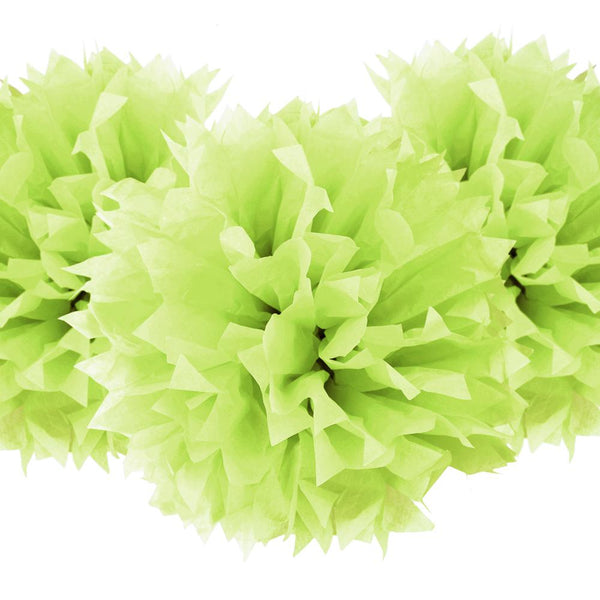 Starburst Tissue Paper Pom-Poms, Apple Green, 17-Inch, 3-Count