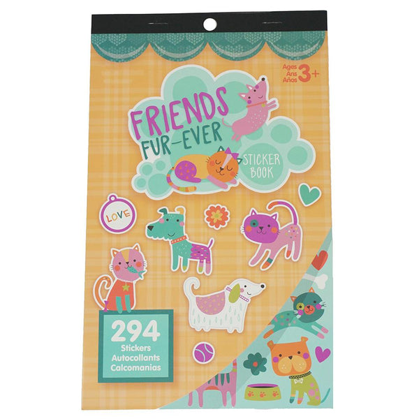 Pet Friends Craft Sticker Book Assortment, 294-Piece