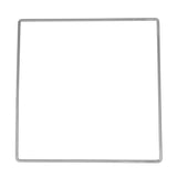 Metal Square Macrame Ring, Gold/Silver, 12-Inch, 2-Piece