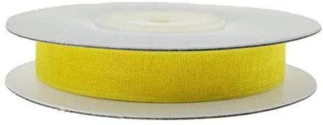 Sheer Organza Ribbon, 3/8-inch, 25-yard, Canary Yellow