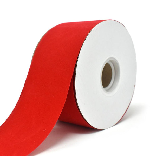 Water Resistant Christmas Velvet Ribbon, Red, 2-1/2-Inch, 25-Yard