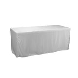Polyester Fitted Full Length Tablecloth, 72-Inch x 29-Inch