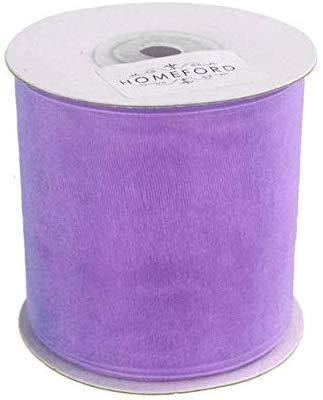 Plain Sheer Organza Ribbon, 2-3/4-inch, 25 Yards, Lavender