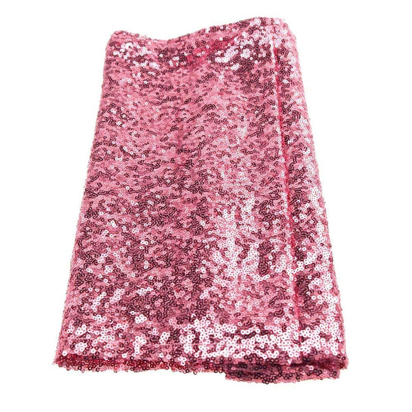 Sparkling Sequins Fabric Table Runner, 14-Inch x 108-Inch, Pink