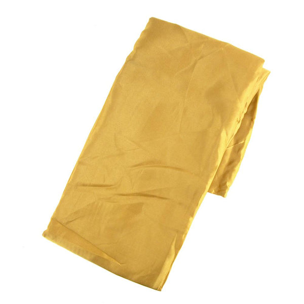 Satin Fabric Table Cover Overlay, Gold, 72-Inch x 72-Inch