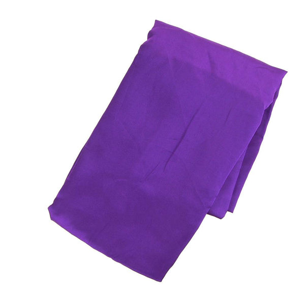 Satin Fabric Table Cover Overlay, Purple, 72-Inch x 72-Inch