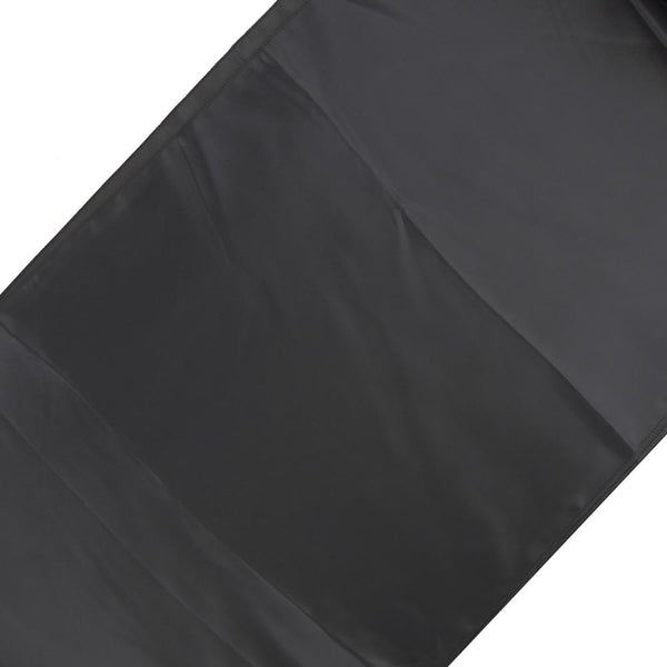 Satin Fabric Table Runner, Black, 14-Inch x 108-Inch