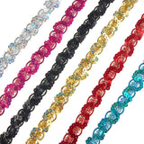 Metallic Sequin Waved Trim, 18mm, 15-Yards