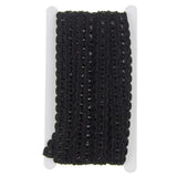 Metallic Waved Trim with Cellophane Center, 18mm, 15-Yards